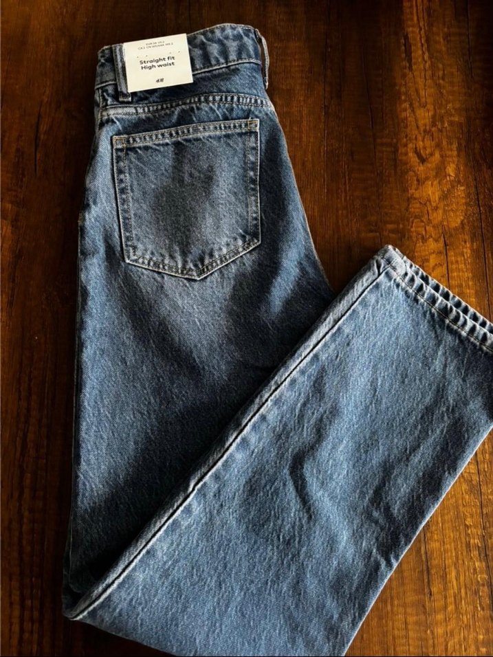 H&M straight fit jean etiketli - Görsel 2