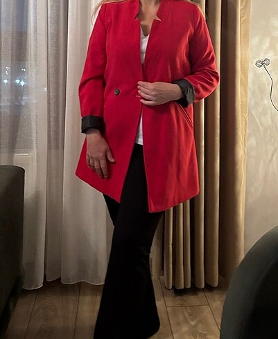 Stradivarius marka uzun blazer ceket