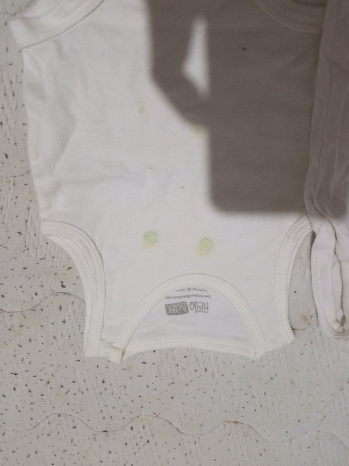 Beyaz Baskılı Pamuklu Kolsuz Bebek Body - Görsel 3