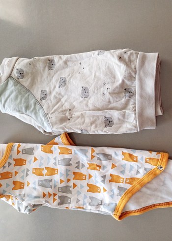 Renkli Baskılı Bebek bebek kıyafet 6 9Ay - Görsel 6