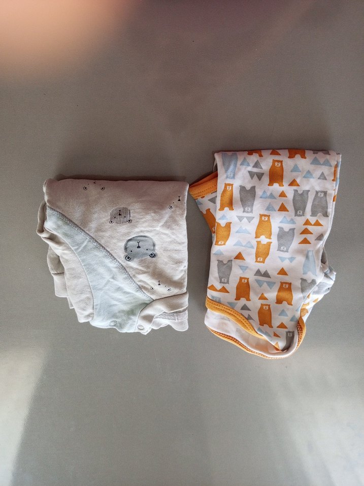 Renkli Baskılı Bebek bebek kıyafet 6 9Ay - Görsel 5