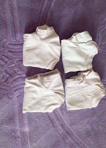 Bebek Beyaz Kolsuz Çıtçıtlı Body - Görsel 8