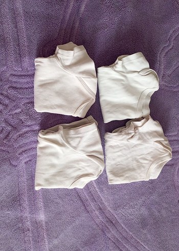 Bebek Beyaz Kolsuz Çıtçıtlı Body - Görsel 6