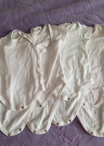 Bebek Beyaz Kolsuz Çıtçıtlı Body - Görsel 2