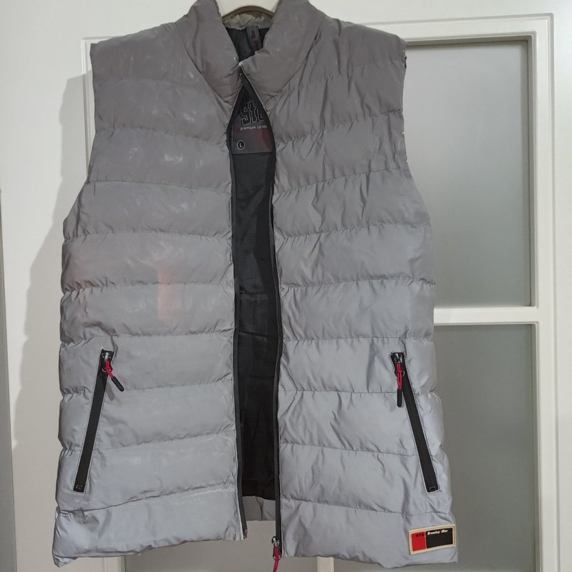 Gri Erkek Yelek Fermuarlı Yüksek Yaka - Görsel 5