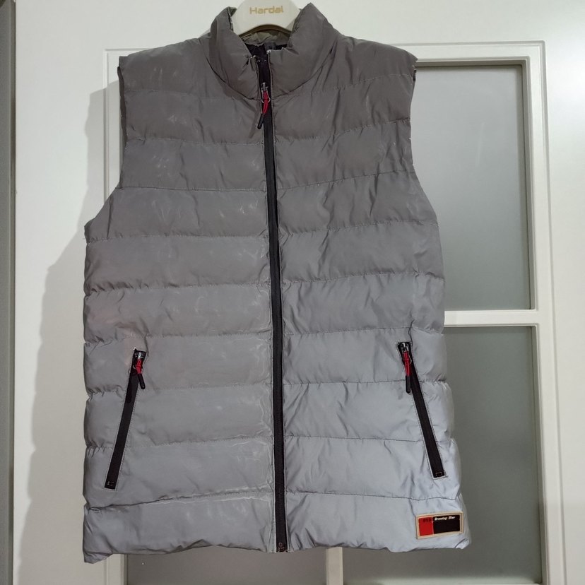 Gri Erkek Yelek Fermuarlı Yüksek Yaka - Görsel 2