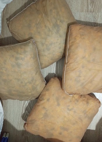 Bohem Tarzı Bej Gri Yastık kırlent - Görsel 3