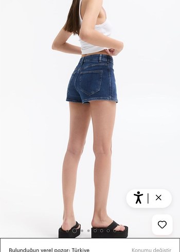 Pull and Bear Pull& Bear Mini Denim Sort Etek
