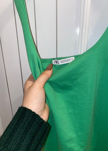 Yeşil Basic Midi Elbise - Görsel 2