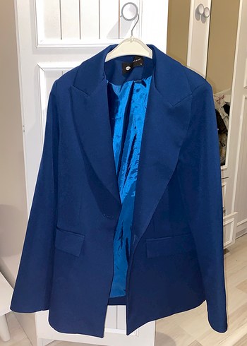 Düğmeli Lacivert Kadın Blazer Ceket - Görsel 2