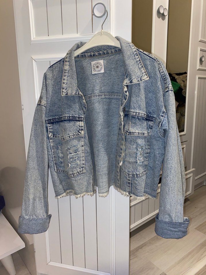 Düğmeli Kadın Denim Ceket - Görsel 2