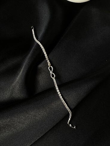 Sterling silver 925 Ayar Gümüş Sonsuzluk bileklik
