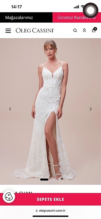 Oleg cassini gelinlik - Görsel 2