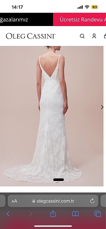 Oleg cassini gelinlik - Görsel 3