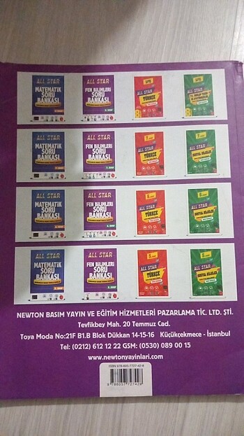 All star fen Bilimleri soru bankası - Görsel 2