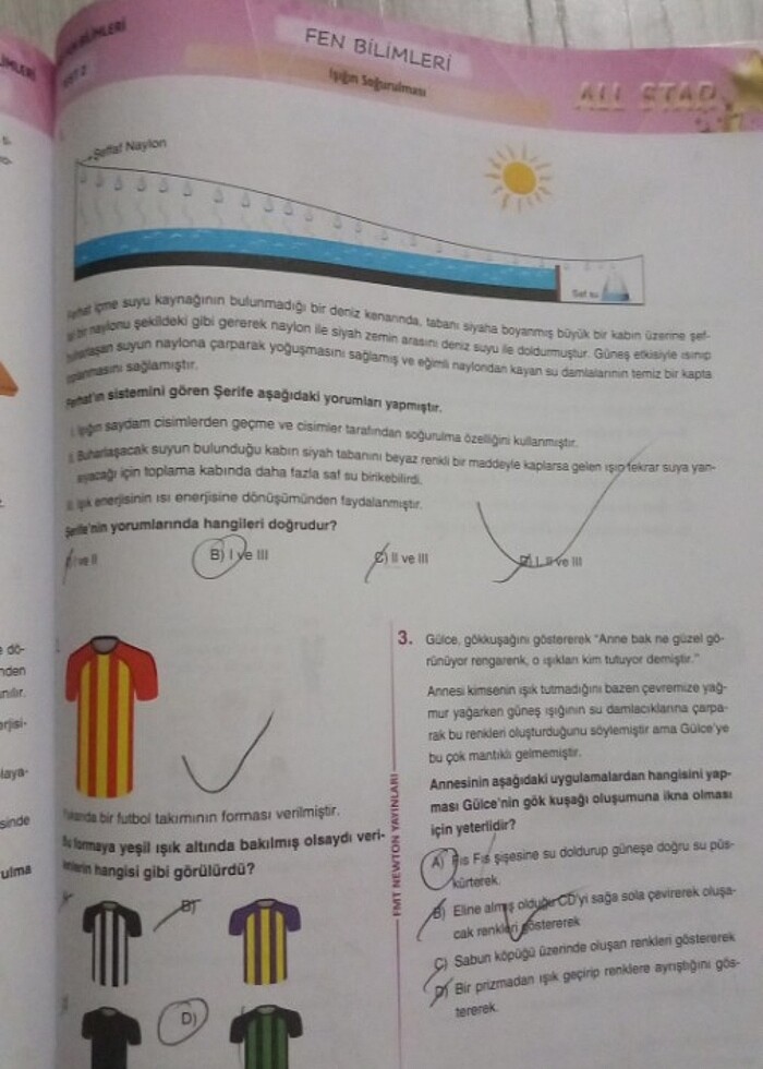 All star fen Bilimleri soru bankası  - Görsel 3