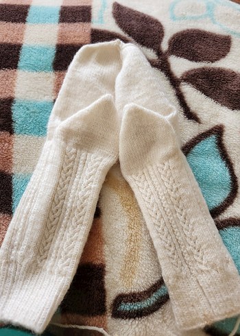 Bej Bohem Boğazlı cocuk Kazak - Görsel 2