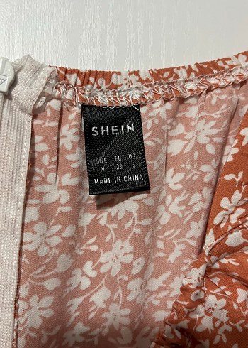 Sheinside Shein Pastel Cicekli Rahat Elbise Bele Yapisan Hic Kullailmadi