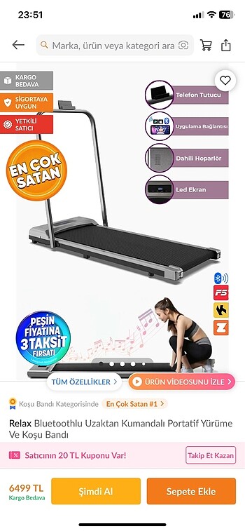 RELAX YÜRÜME VE KOŞU BANDI (!!!!SON FİYAT!!!!) - Görsel 11