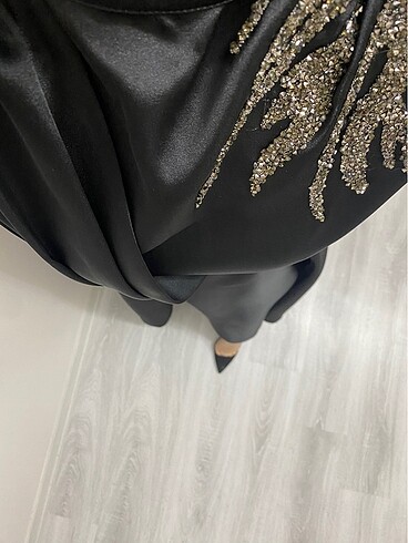 ŞIK SADE SİYAH ABİYE - Görsel 5