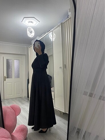 ŞIK SADE SİYAH ABİYE - Görsel 10