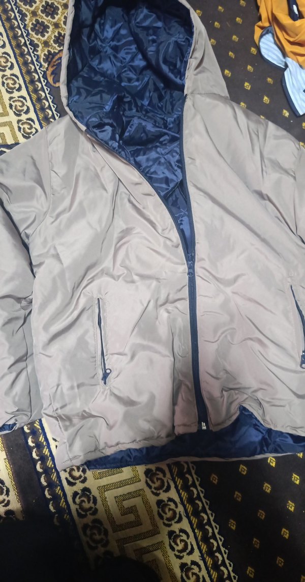 Gri Fermuarlı Erkek Mont - Görsel 2