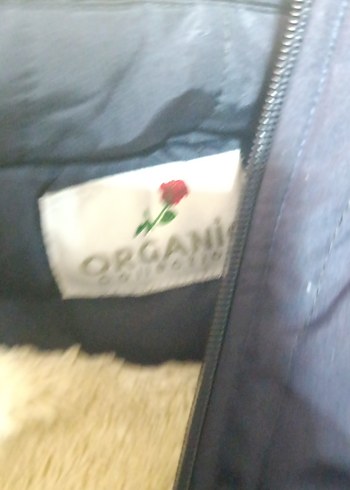 Düğmeli Uzun Mavi Kadın Kışlık Mont - Görsel 4