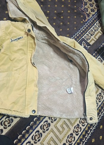 Kapüşonlu Bej Erkek Çocuk Polar Ceket - Görsel 3