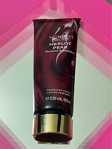 VİCTORİA SECRET VÜCUT LOSYONU MERLOT PEAR SIFIR ÜRÜN BARKOTLU