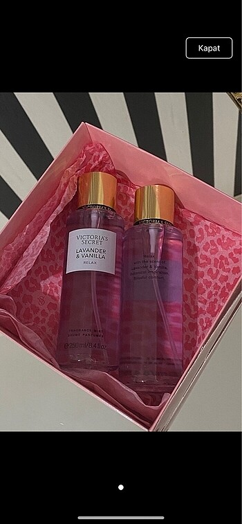 VİCTORİA SECRET LAVANDER VANILLA BARKOTLU SIFIR ÜRÜN