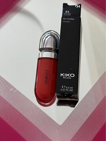 KİKO GLOSS 33 NUMARA BARKOTLU KUTULU SIFIR ÜRÜN