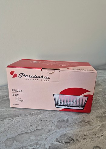 Paşabahçe Frezya 4'lü Cam Kase Seti