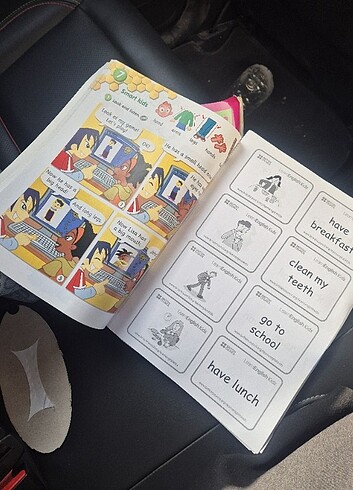 Beden Renk 2 Tane Çocuklar İçin İngilizce Get Smart İngilizce Çalışma Kitab