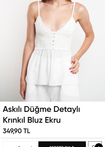 Askılı Örgü Bluz