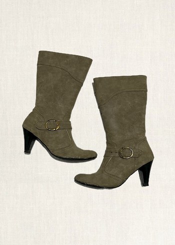 Vintage Süet Çizme - Görsel 3