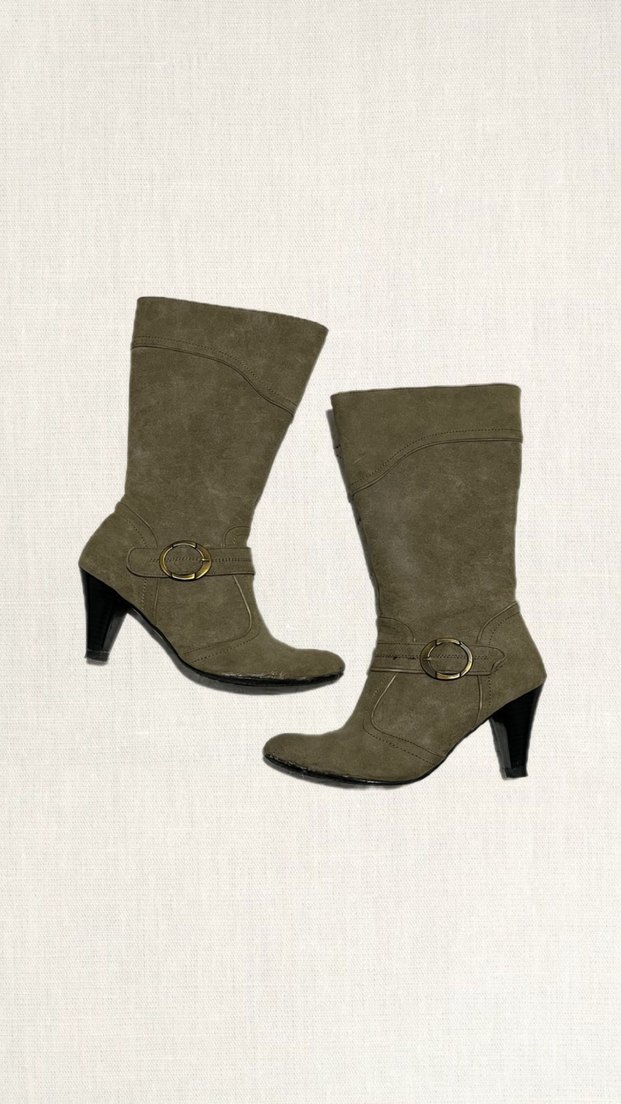 Vintage Süet Çizme - Görsel 3