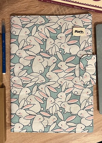 Beden Bej Tavşan Desenli Pastel Planlayıcı