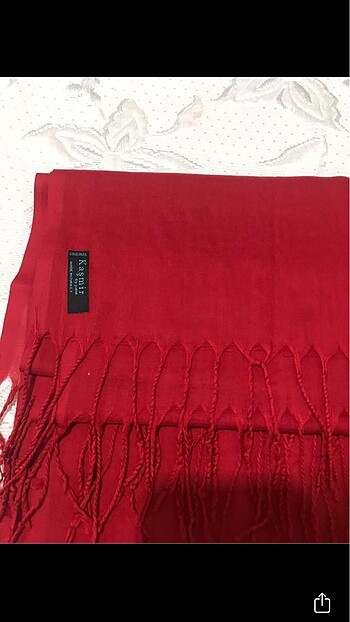 Kırmızı şal - Görsel 2