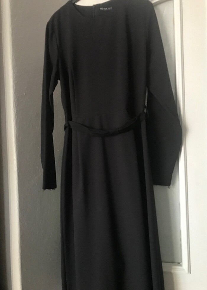 Uzun siyah elbise - Görsel 2