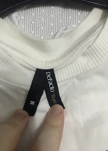 Defacto krem Sweatshirt - Görsel 6