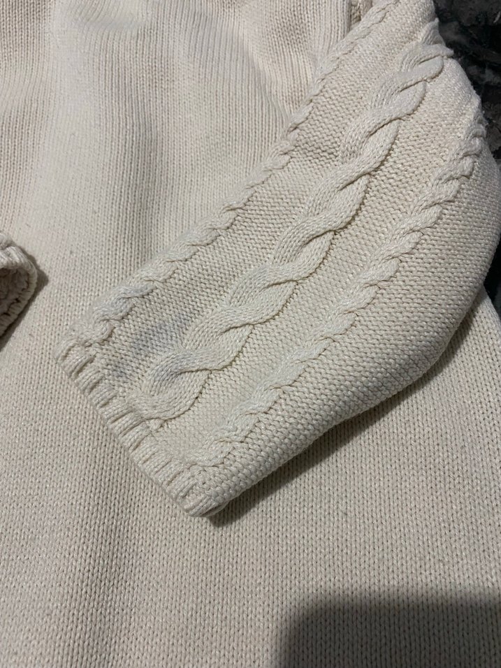 Lcw Kız Çocuk Kapüşonlu peluşlu Örgü Hırka - Görsel 4