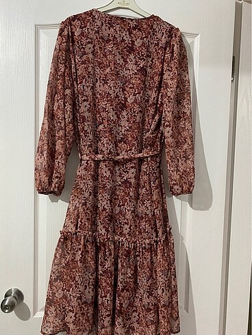 46 Beden bordo Renk LCW Şifon Elbise