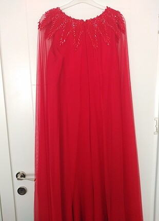 Kırmızı abiye - Görsel 6