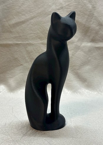 Siyah ve Beyaz Kedi Figürleri - Görsel 3