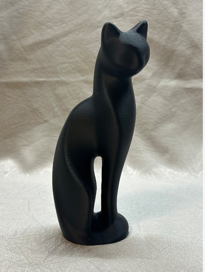 Siyah ve Beyaz Kedi Figürleri - Görsel 3