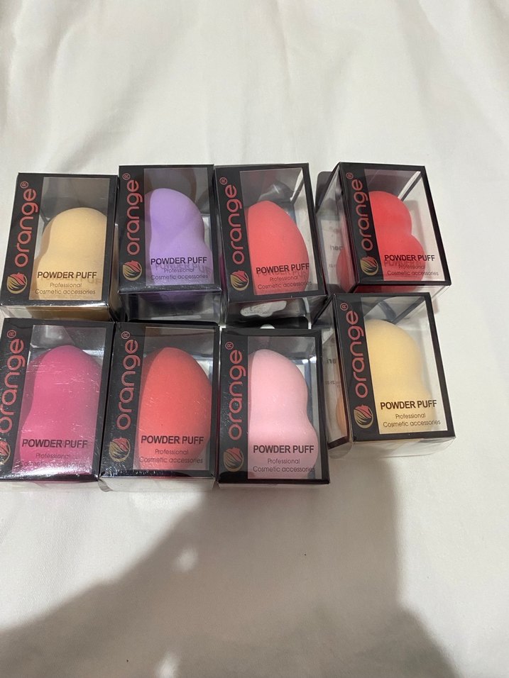 Renkli Orange Makyaj Süngeri 8li - Görsel 3