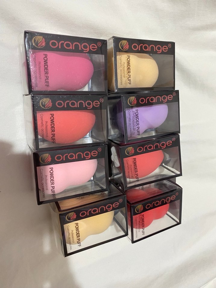 Renkli Orange Makyaj Süngeri 8li - Görsel 2