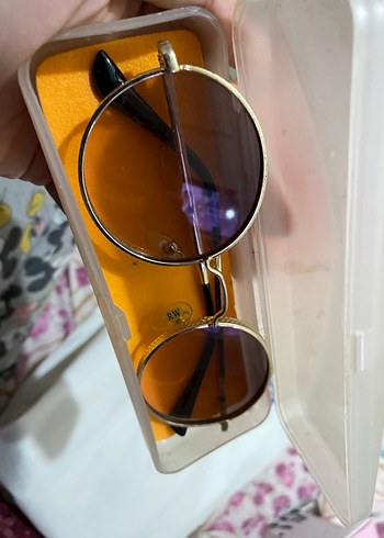 Bej Transparan Yuvarlak Kadın Gözlük - Görsel 4