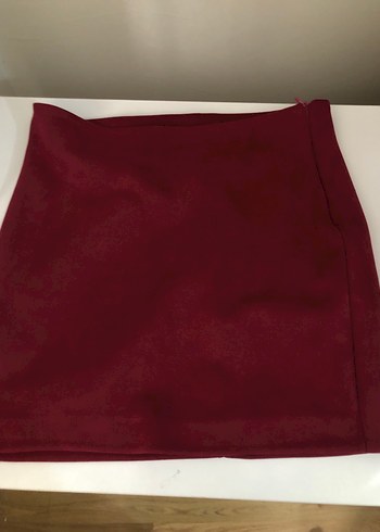 Max Studio Bordo Kadın Süet Düğmeli Blazer Ceket Takımı