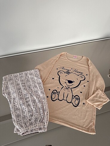 Diğer Bayan uzun kollu pijama takımı